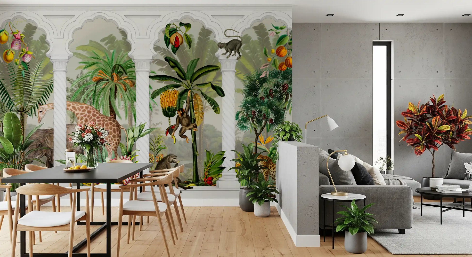 Imperial Archway Tropical Safari Mural Wall Mural