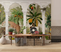 Imperial Vintage Archway Tropical Safari Mural Wall Mural
