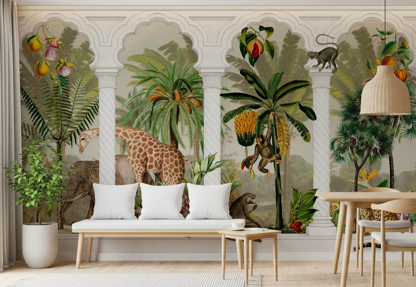 Imperial Vintage Archway Tropical Safari Mural Wall Mural