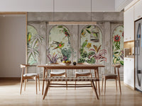Exotic Aviary Archway Wall Mural Wall Mural