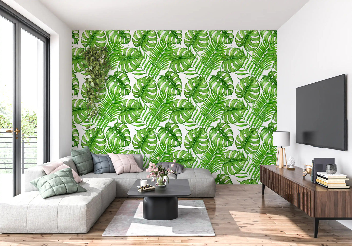 Tropical leaves Wallpaper⁠