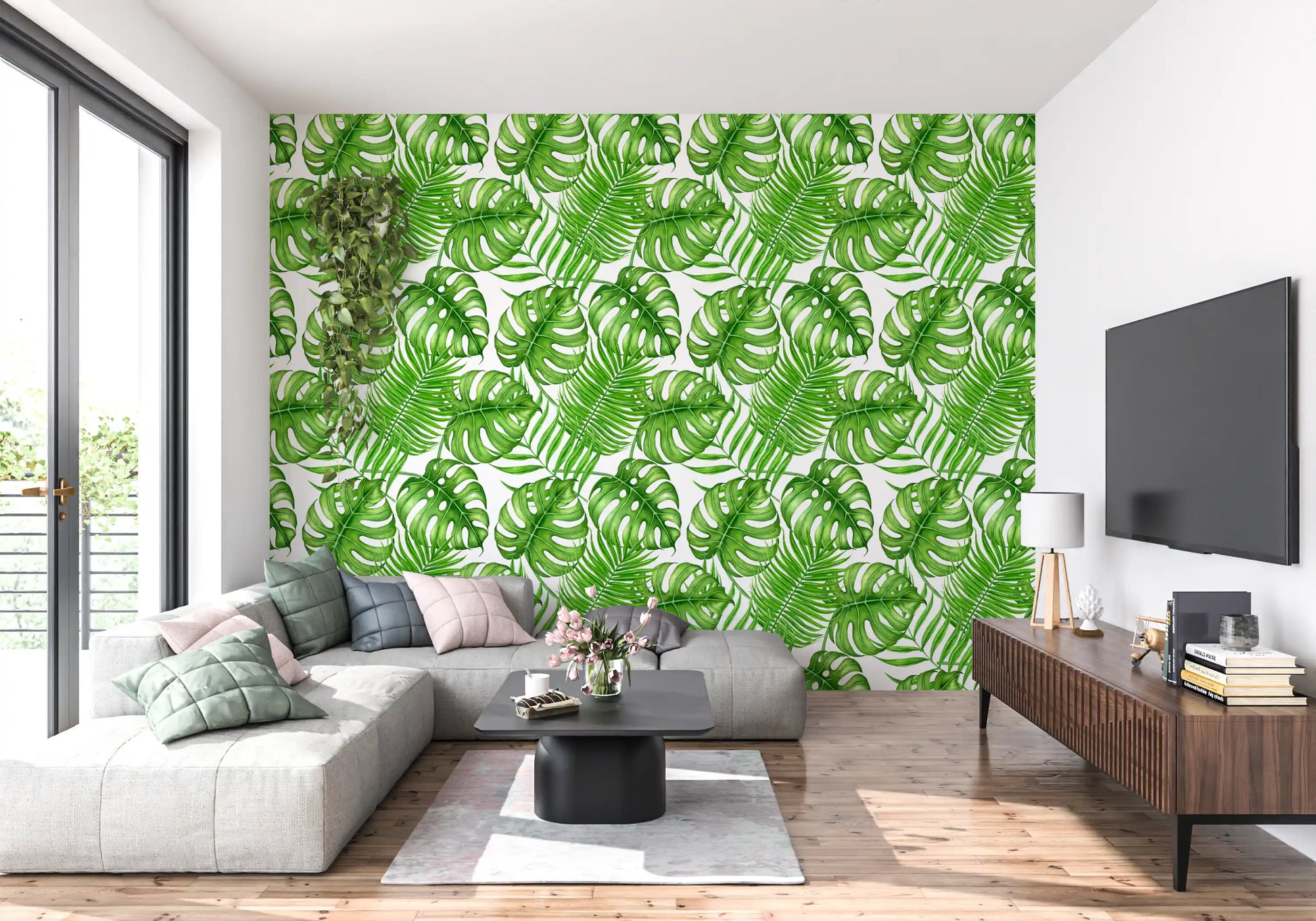 Tropical leaves Wallpaper⁠