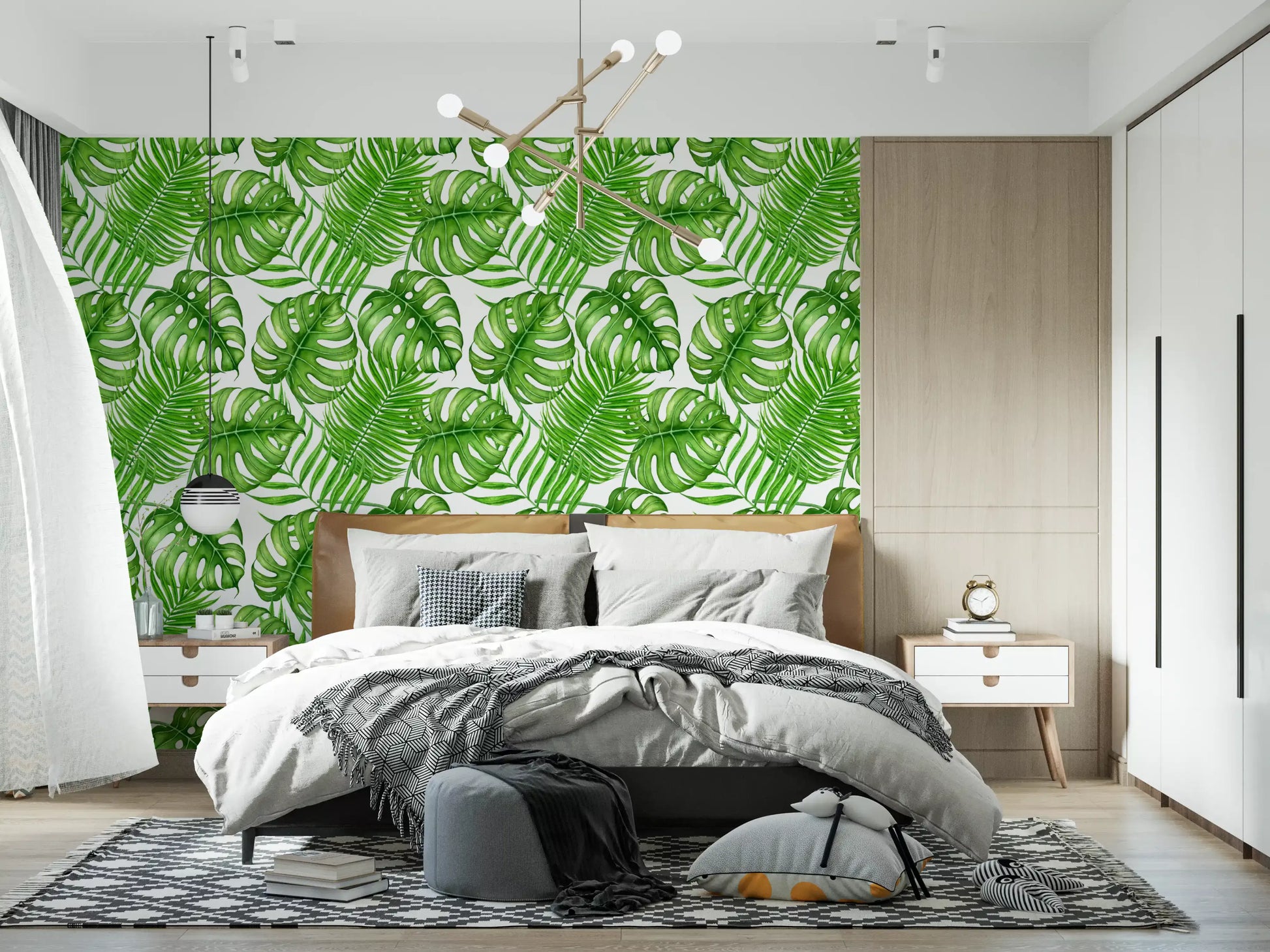 Tropical leaves Wallpaper⁠