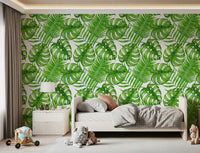 Tropical leaves Wallpaper⁠