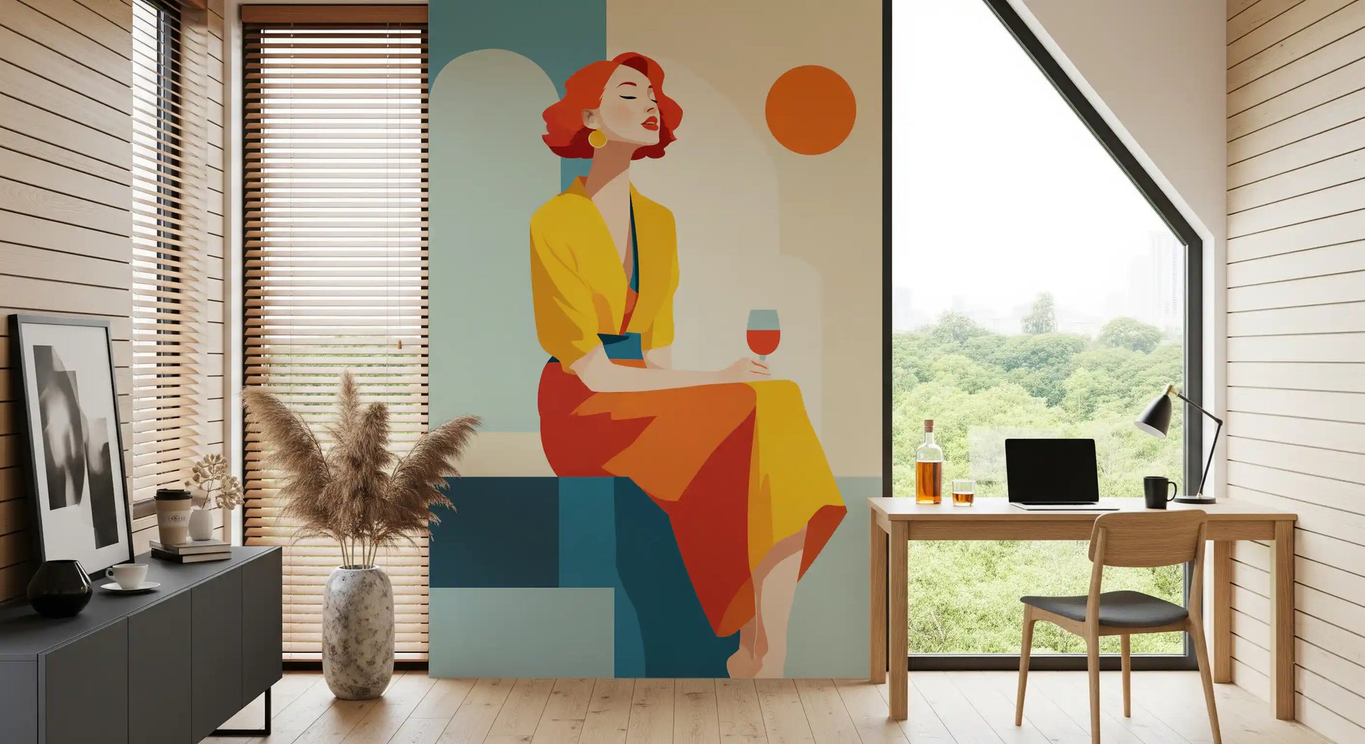 Chic Art Deco Moment Wall Mural