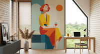 Chic Art Deco Moment Wall Mural