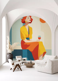 Chic Art Deco Moment Wall Mural