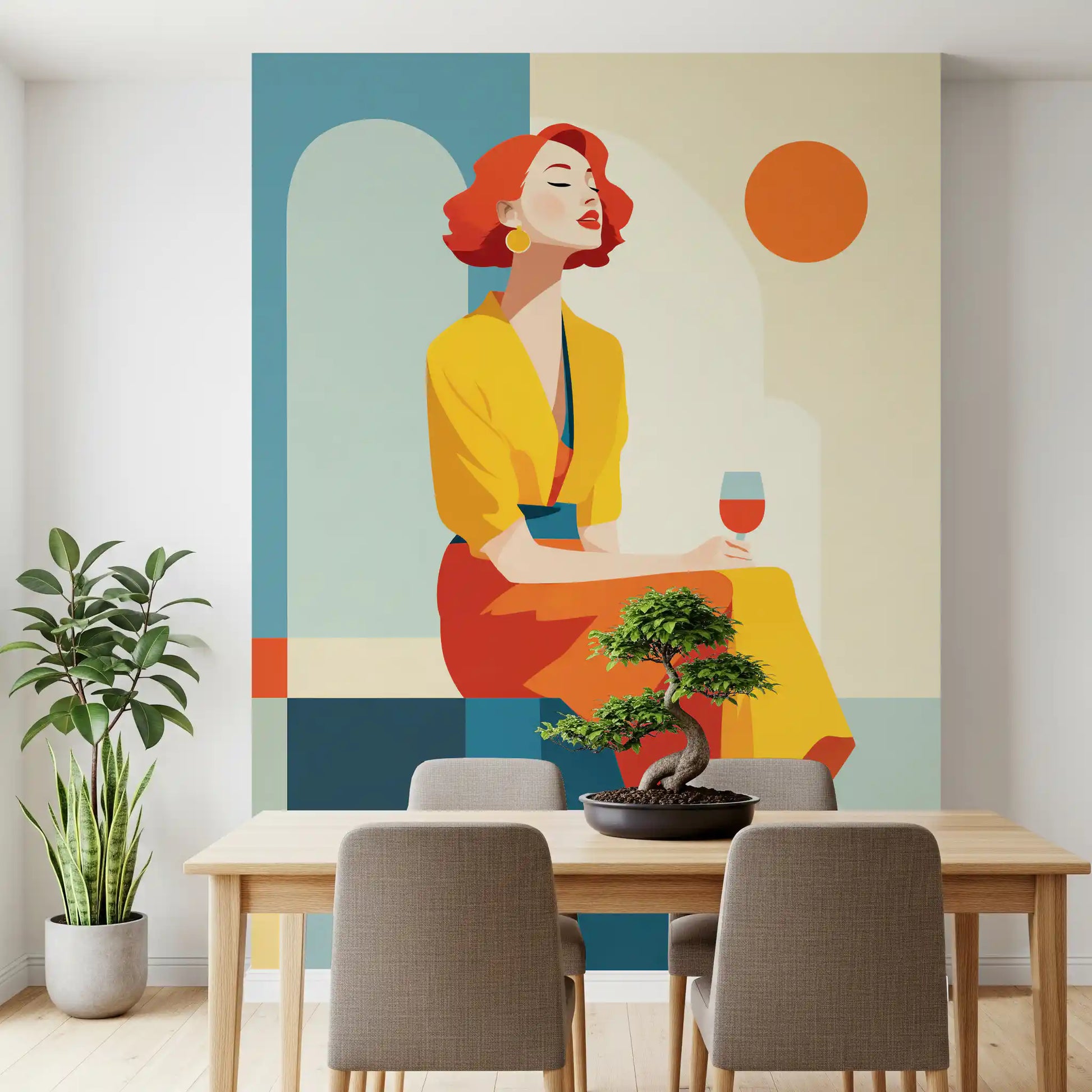 Chic Art Deco Moment Wall Mural