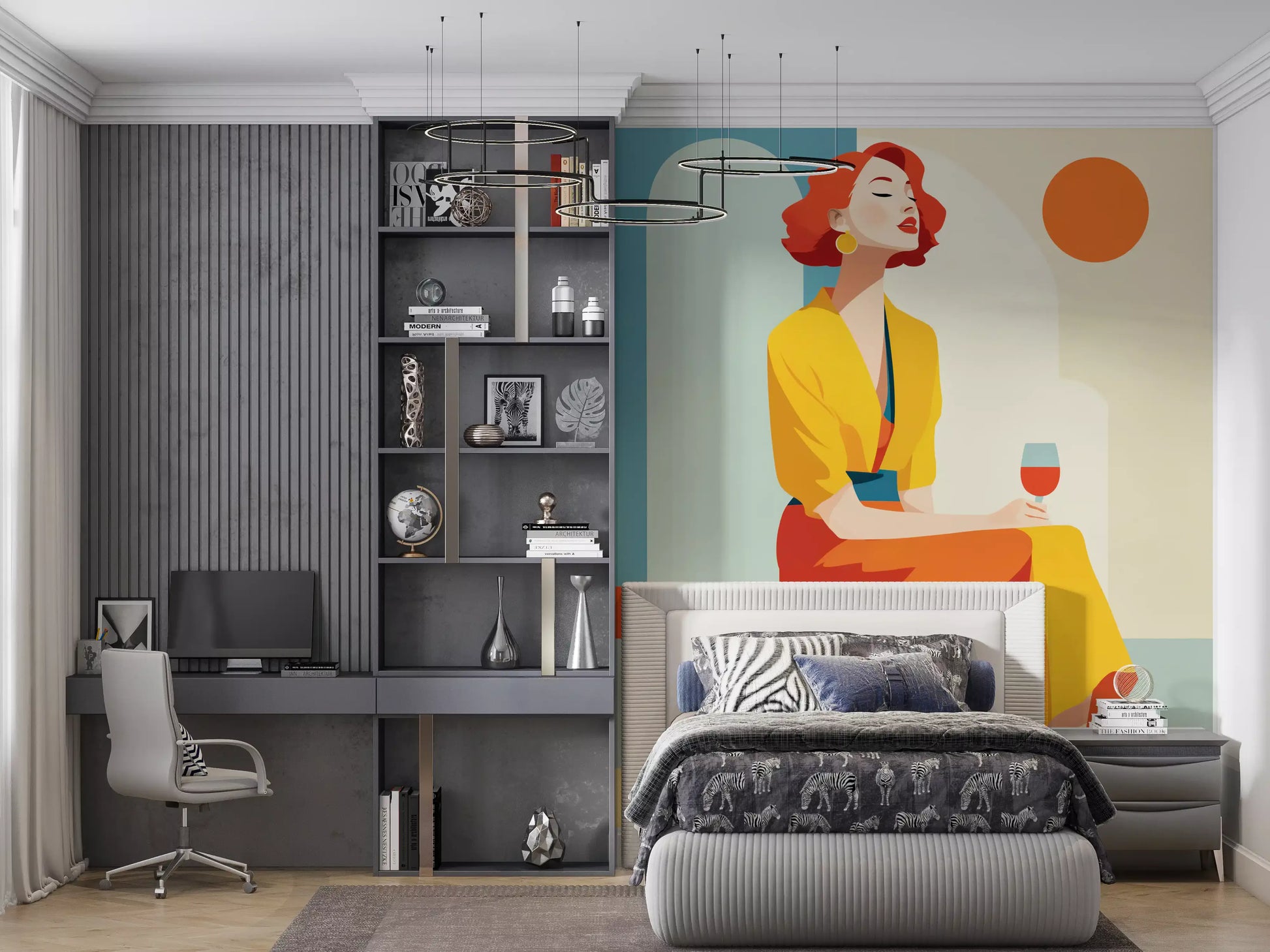 Chic Art Deco Moment Wall Mural