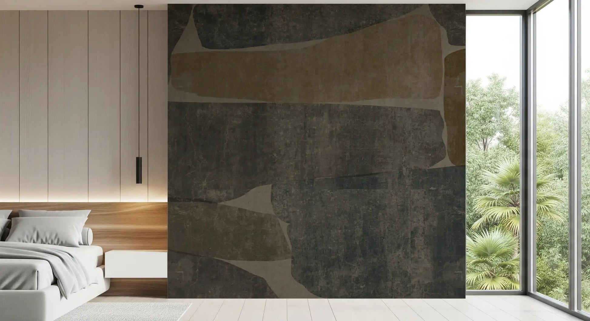 Modern Earthy Stone Slab Wall Mural