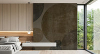 Industrial Concrete Spheres Geometric Wall Mural