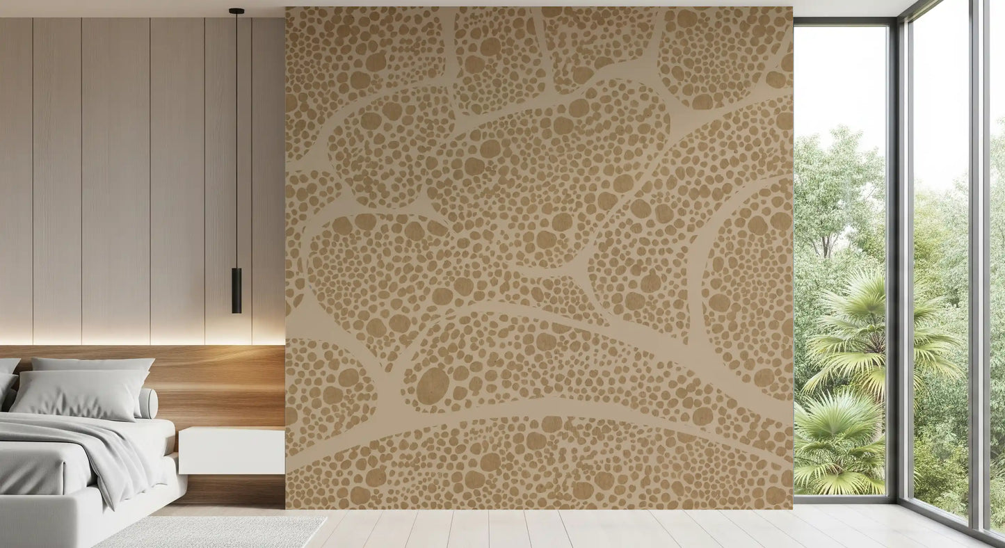 Organic Pebble Cell Textured Wall Mural