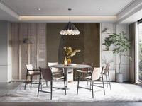Mid-Century Textured Arcs Wall Mural