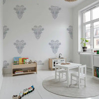 Minimalist Parisian Palm Crest Wall Decor Wallpaper⁠
