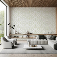 Sage Green Intertwined Botanical Vines Wallpaper Wallpaper⁠