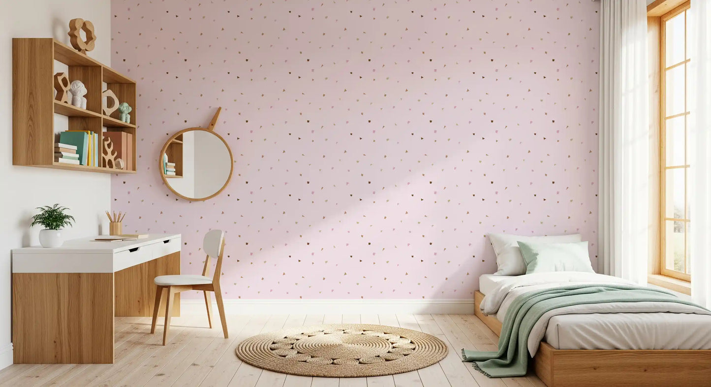 Blush Terrazzo Confetti Wallpaper Wallpaper⁠