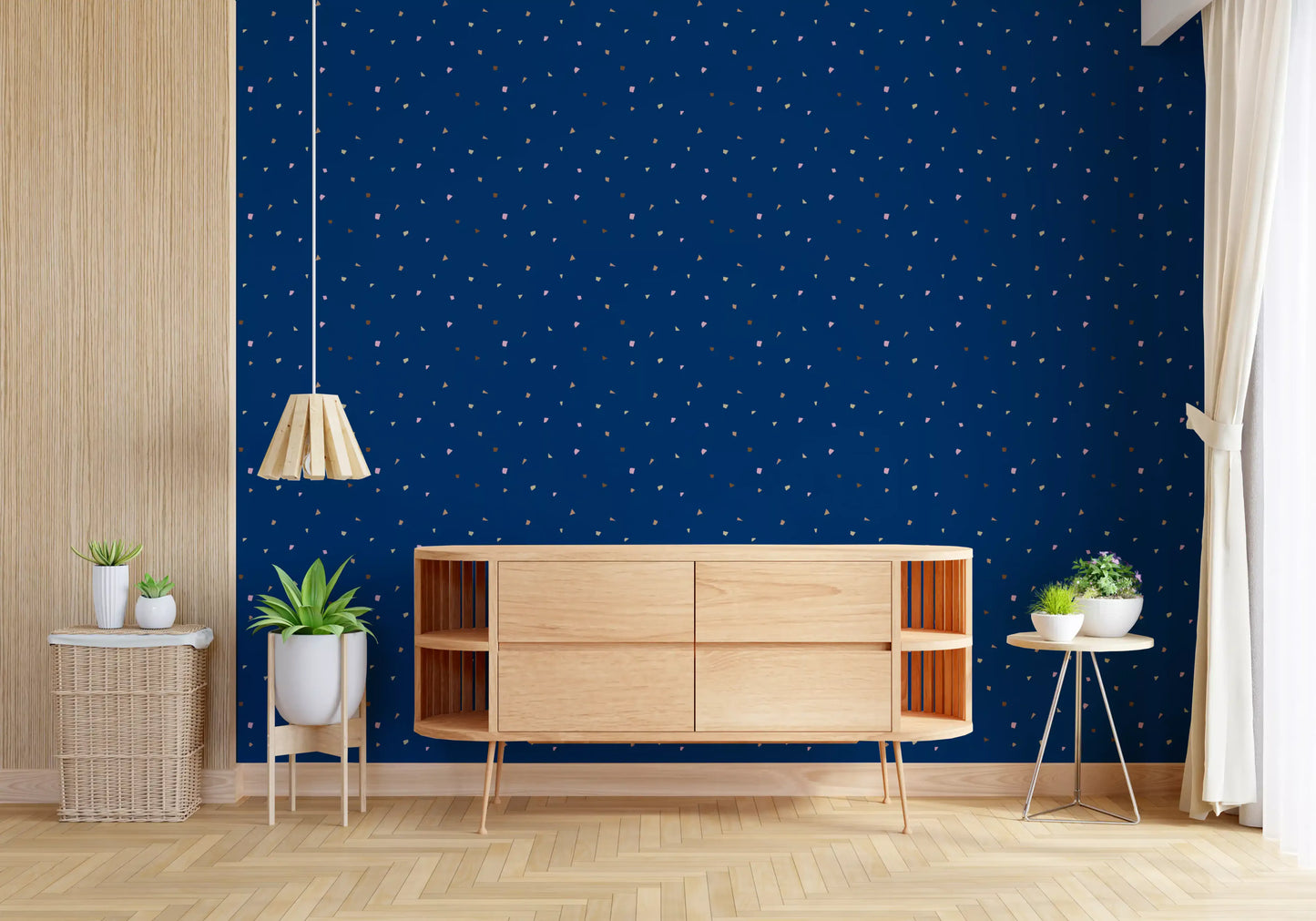 Midnight Confetti Terrazzo Wallpaper Wallpaper⁠