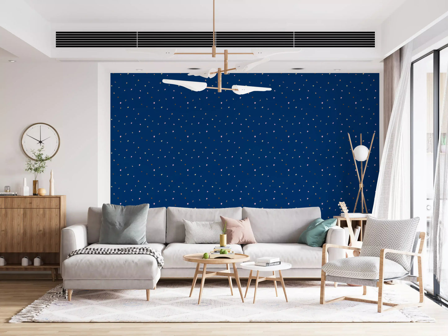 Midnight Confetti Terrazzo Wallpaper Wallpaper⁠