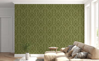 Sage Laurel Trellis Botanical Wallpaper Wallpaper⁠