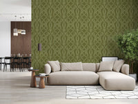 Sage Laurel Trellis Botanical Wallpaper Wallpaper⁠