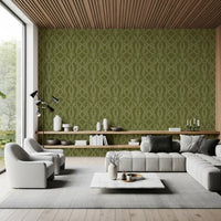 Sage Laurel Trellis Botanical Wallpaper Wallpaper⁠