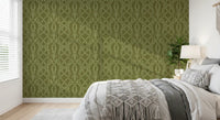 Sage Laurel Trellis Botanical Wallpaper Wallpaper⁠