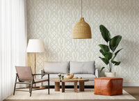 Sage Green Botanical Vine Trellis Wallpaper Wallpaper⁠
