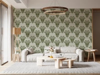 Mediterranean Sage Palm Leaf Wallpaper Wallpaper⁠