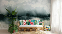 Whispering Mist Watercolor Landscape Wall Mural