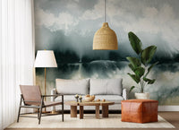 Whispering Mist Watercolor Landscape Wall Mural