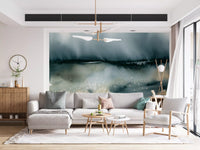 Soft Clouds Over Meadow Wall Mural