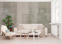 Muted Concrete Geometric Abstract Wallpaper Wall Mural