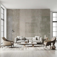 Muted Concrete Geometric Abstract Wallpaper Wall Mural