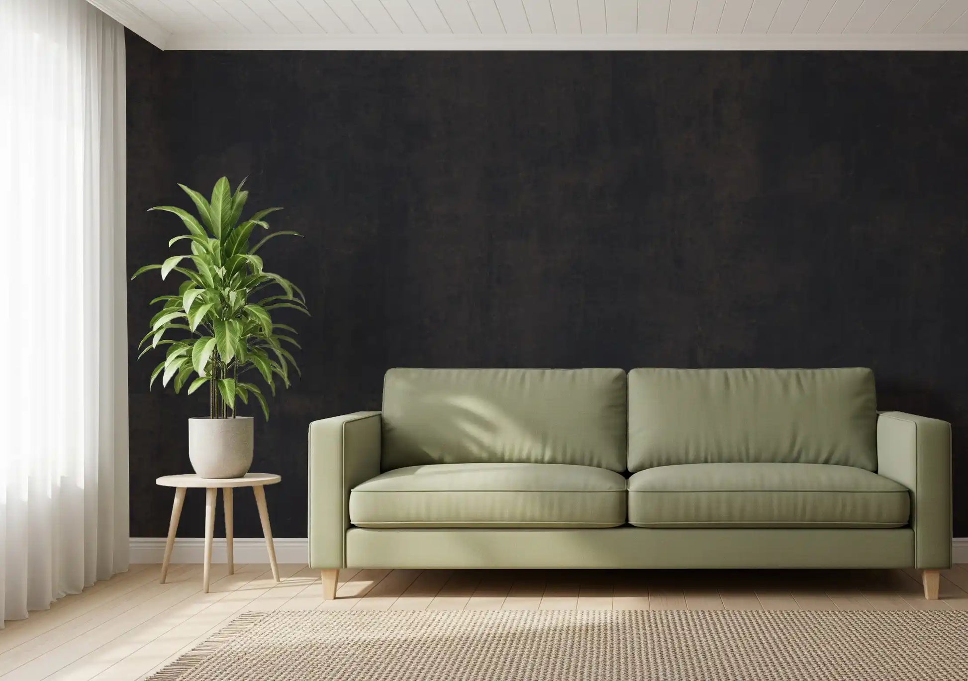 Dark Industrial Concrete Wall Wall Mural