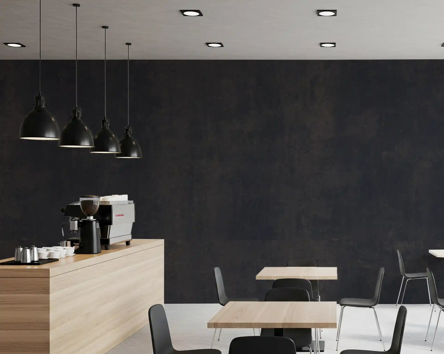 Dark Industrial Concrete Wall Wall Mural