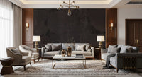 Industrial Charcoal Abstract Shapes Wallpaper Wall Mural