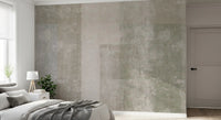Muted Geometric Concrete Panels Wallpaper Wall Mural