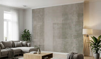 Muted Geometric Concrete Panels Wallpaper Wall Mural