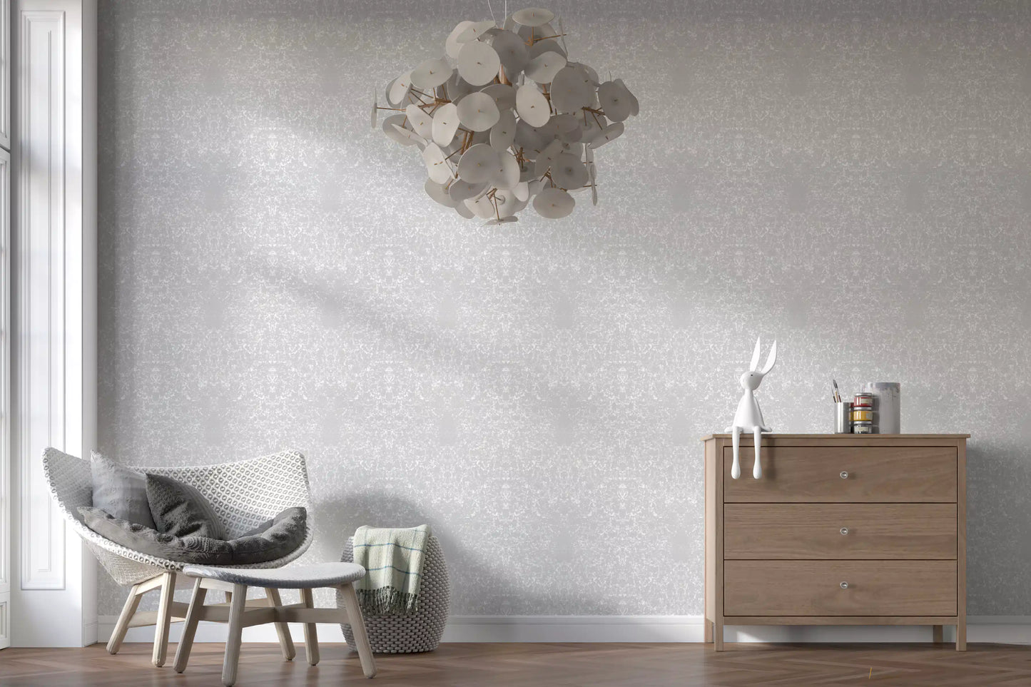 Soft Alabaster Plaster Textured Wall Covering Wallpaper⁠