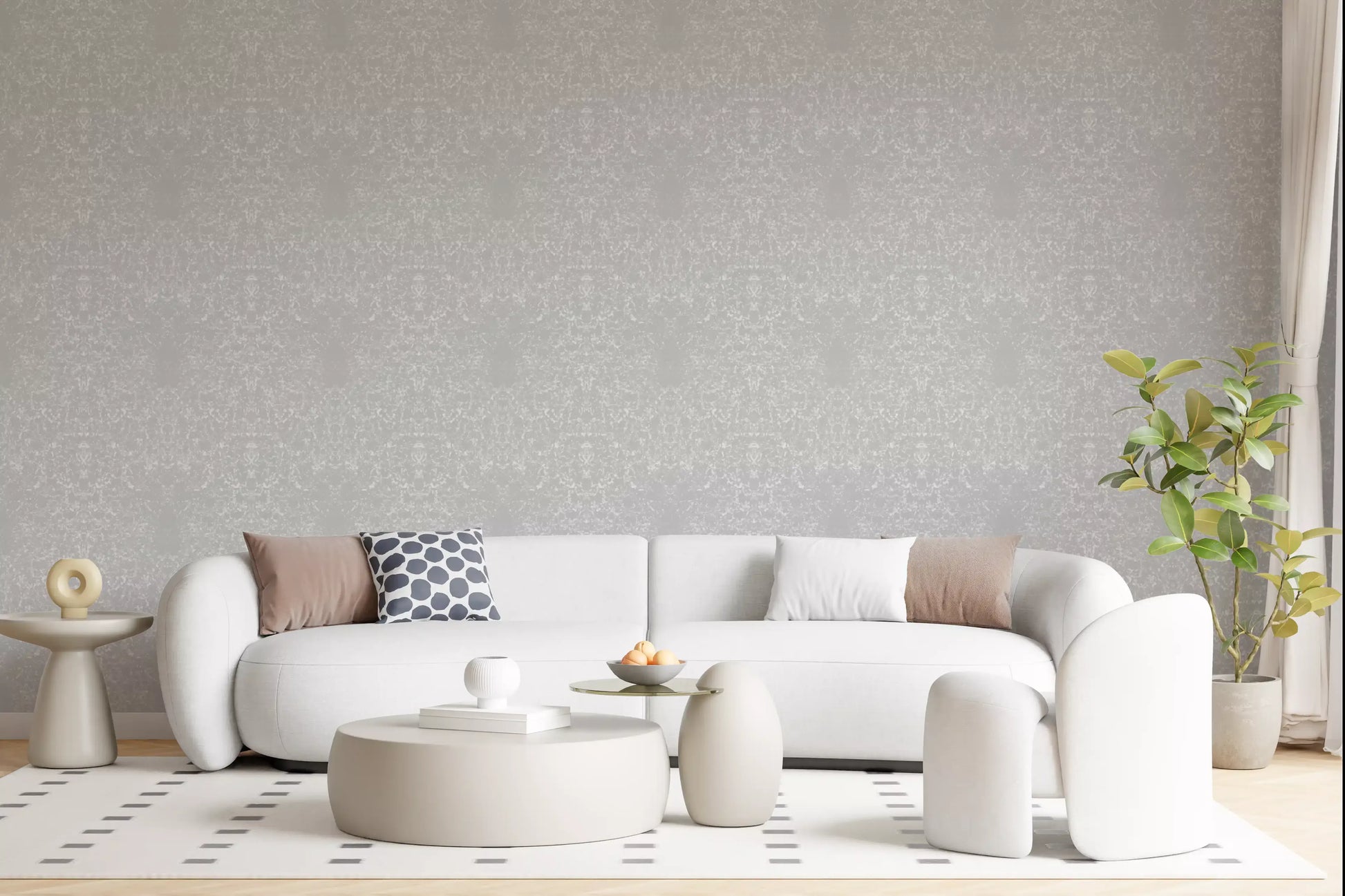 Soft Alabaster Plaster Textured Wall Covering Wallpaper⁠