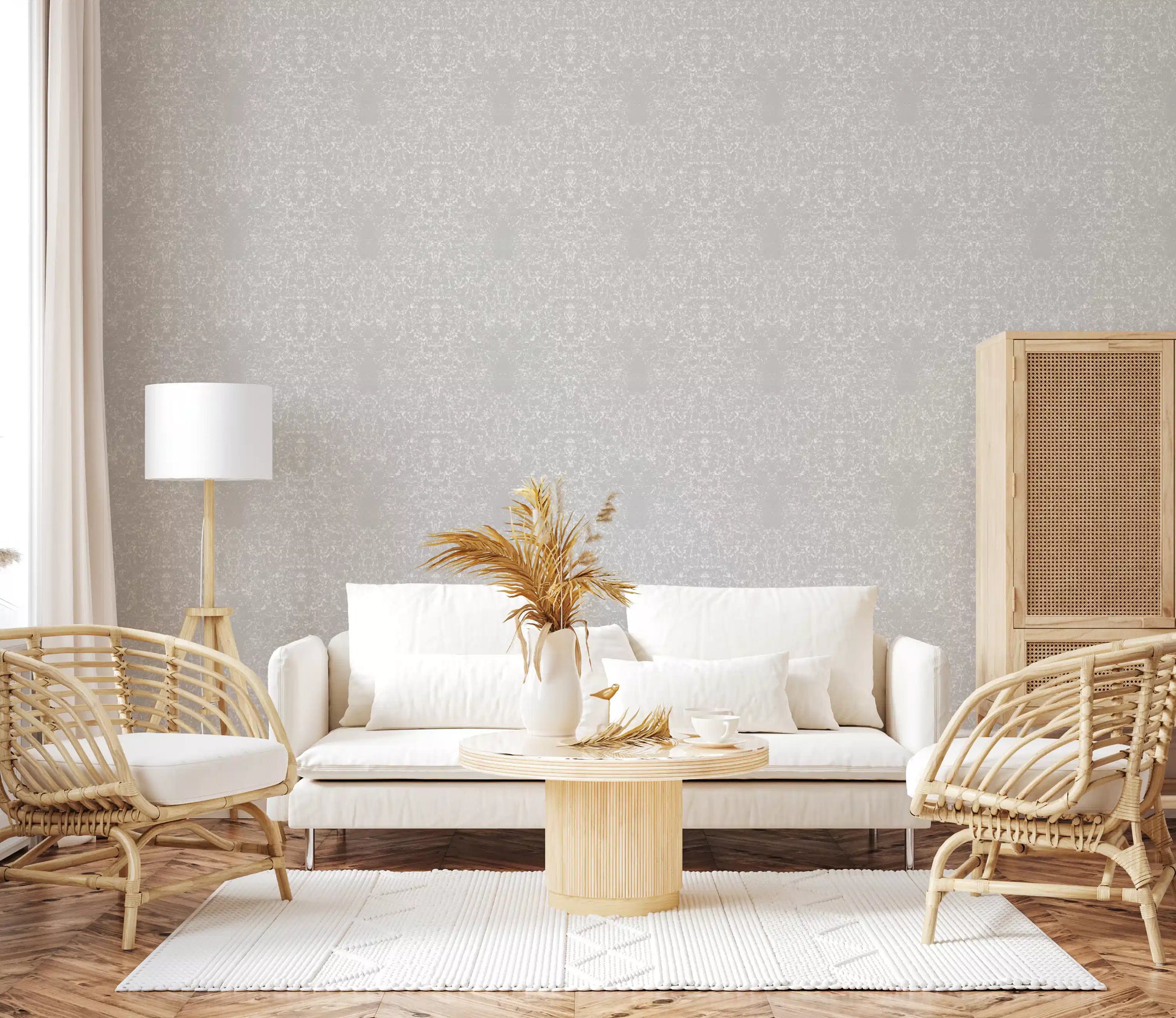 Soft Alabaster Plaster Textured Wall Covering Wallpaper⁠