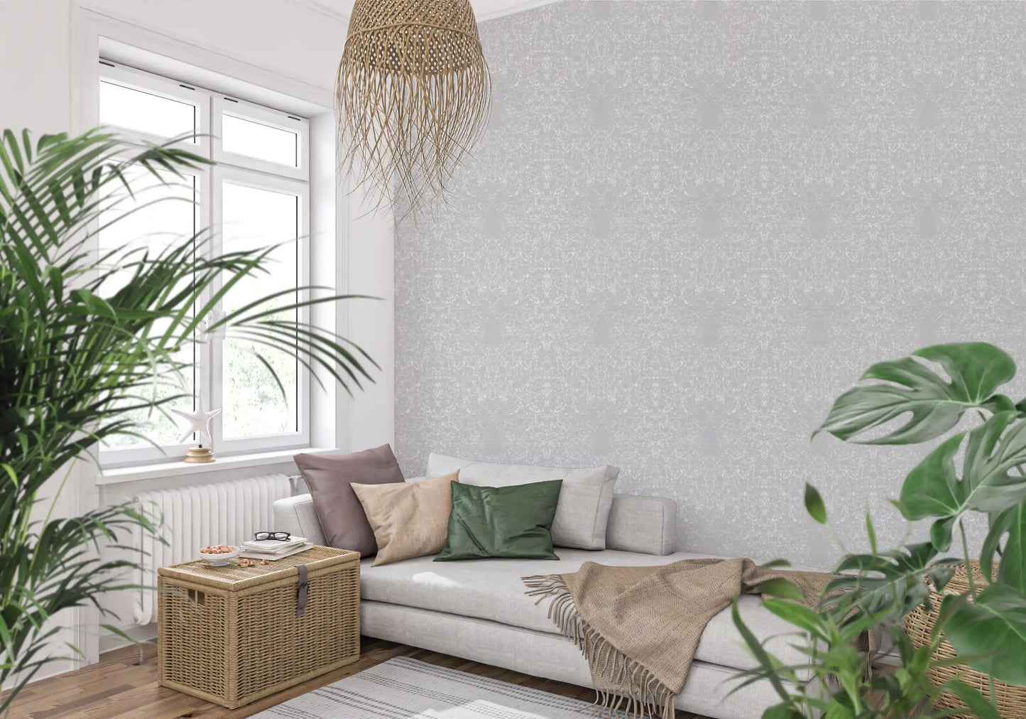 Soft Alabaster Plaster Textured Wall Covering Wallpaper⁠