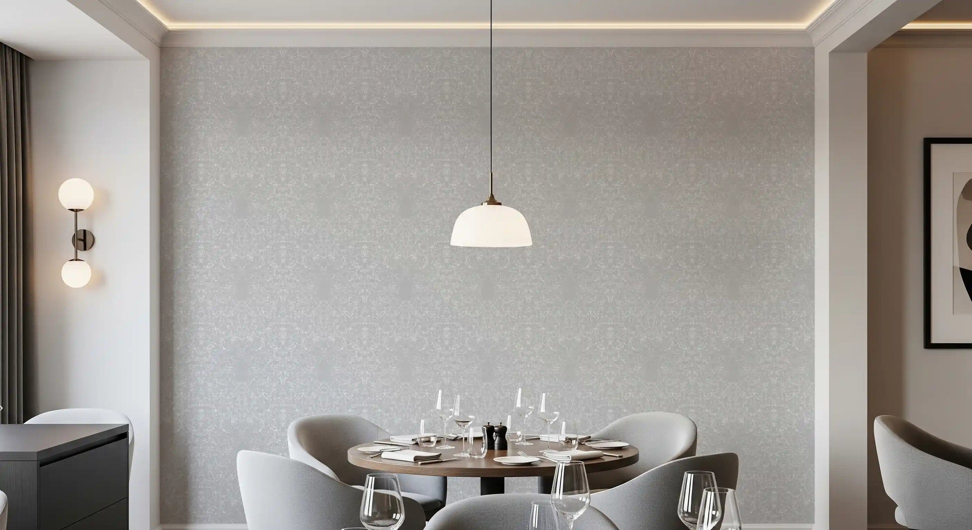 Soft Alabaster Plaster Textured Wall Covering Wallpaper⁠