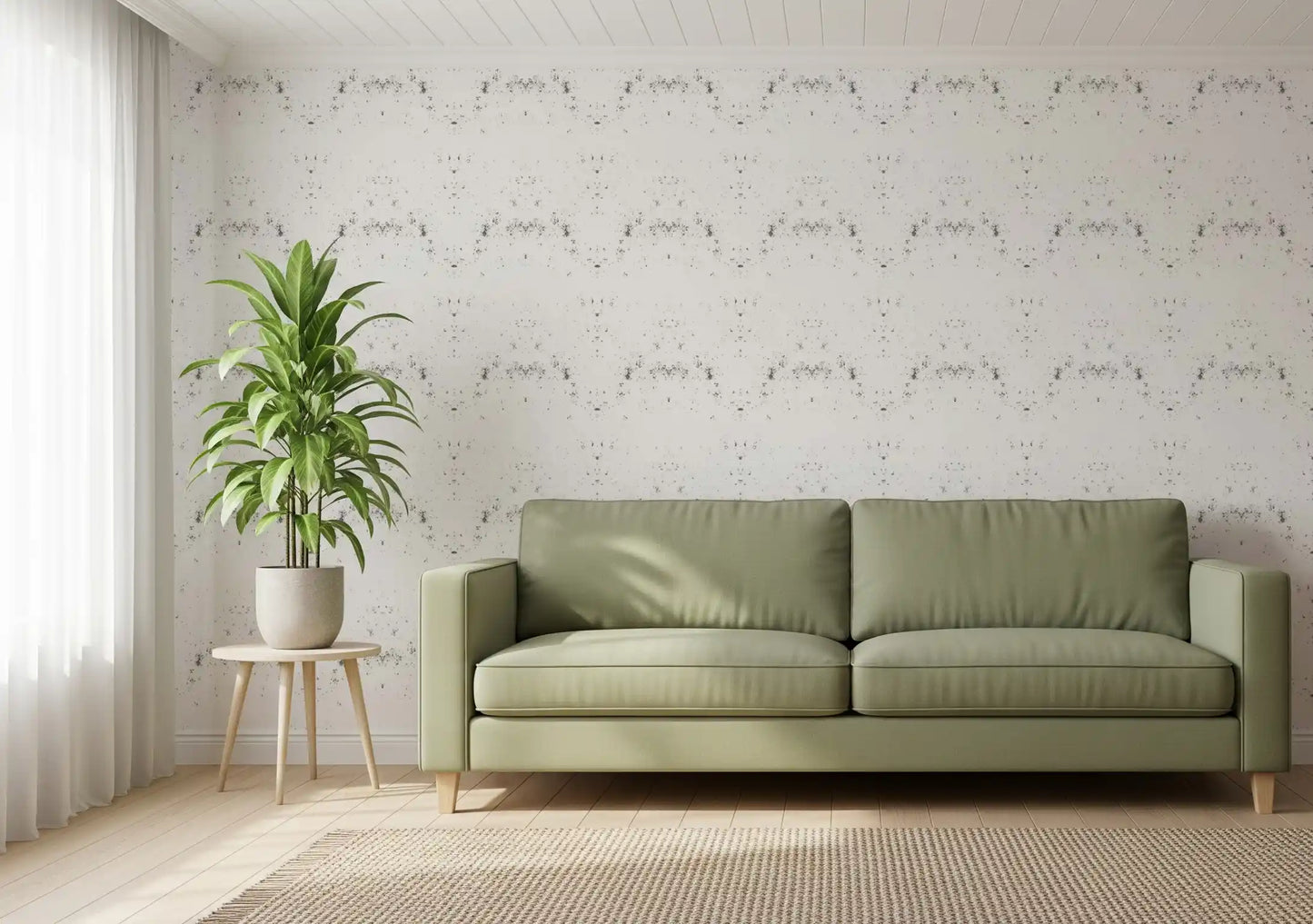 Industrial Distressed White Plaster Wallpaper Wallpaper⁠