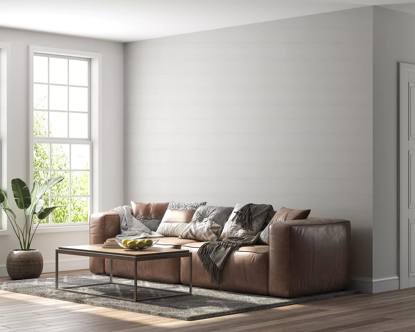Whisper White Subtle Plaid Wallpaper Wallpaper⁠