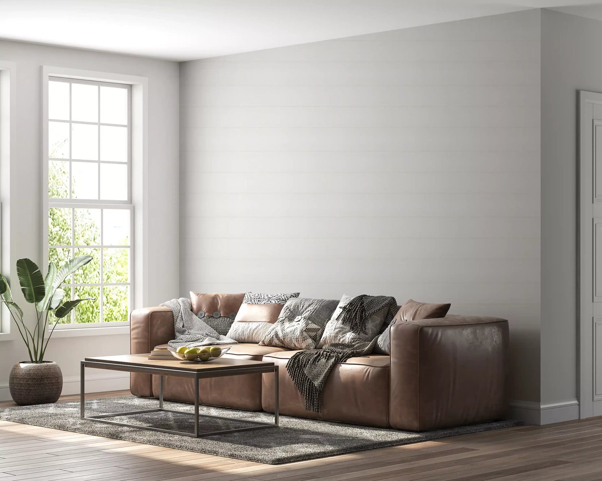Whisper White Subtle Plaid Wallpaper Wallpaper⁠