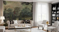 Misty Mediterranean Forest Wall Mural
