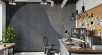 Slate Arches Abstract Industrial Wallpaper Wall Mural