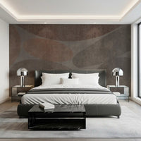 Earthy Abstract Stone Shapes Textured Wallpaper Wall Mural