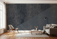 Charcoal and Steel Blue Diagonal Wall Mural Wall Mural